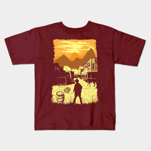 Stand Off! Kids T-Shirt by Daletheskater